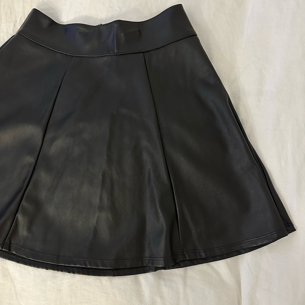 Nordstrom Faux Leather Circle Skirt - XS
